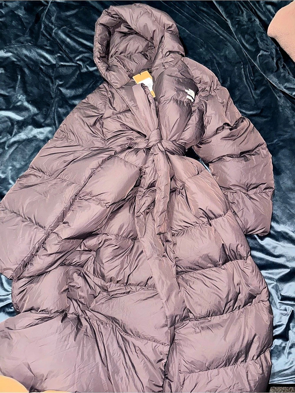The North Face x SKIMS Nuptse Wrap Parka Puffer Jacket